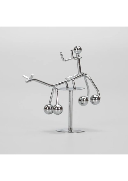 NO.7309 Tarzı ZK40 Sarkaç Masası Fidget Oyuncaklar Popit Metal Dekor Adam El Sanatları Beşik Antistres Oyuncaklar Denge Erkekler Demir Adam Topu El Sanatları Bardak (Yurt Dışından)