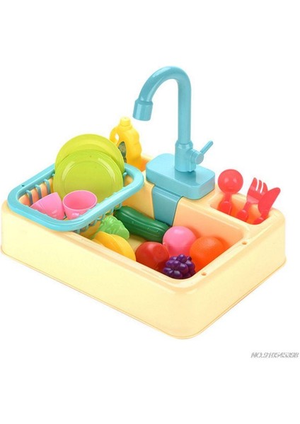 3-Y Tarzı Oyuncaklar Mutfak Lavabo Çocuk Mutfak Bulaşık Playset Çocuk Mutfak Sofra Takımı Mutfak Eşyaları Ailesi O (Yurt Dışından)