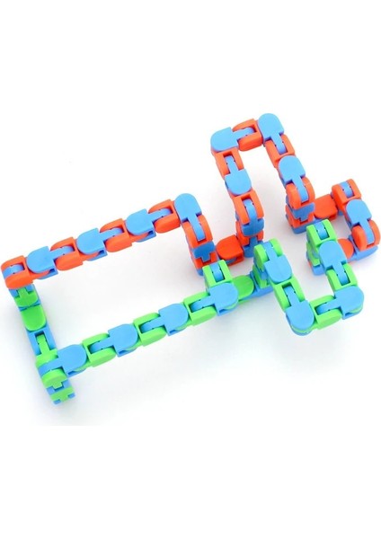 Yeşilsarı Stil Yeni 24 Knot Tuhaf Parçalar Fidget Zincir Oyuncaklar Çocuklar Için Yap ve Tıkla Çocuklar Stres Giderici Bisiklet Zinciri Oyuncakları Yetişkinler Havalandırma Hediyeleri (Yurt Dışından)