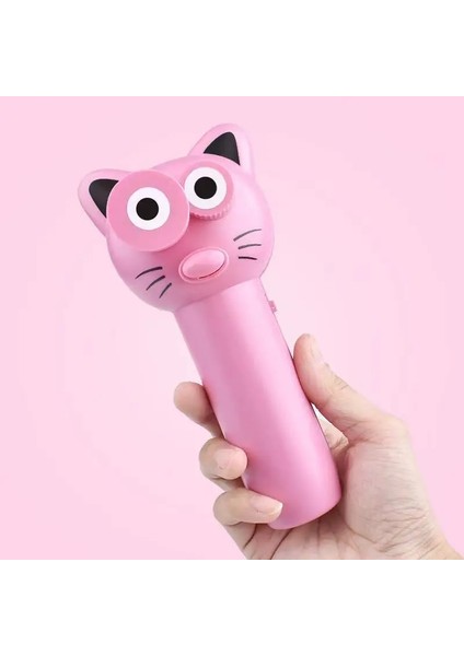 Pembe 2 Halat 3 Pil Stili Komik Halat Fırlatıcı Pervane Elektrikli Oyuncaklar Sevimli Kedi Dize Denetleyici Dekompresyon Uçan Kordon Anti Stres Oyuncak Çocuk Çocuk Hediye (Yurt Dışından)