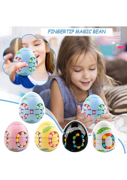 Beyaz Stil Fidget Oyuncaklar Dönen Fasulye Parmak Ucu Oyuncak Stres Giderici Oyuncaklar Çocuklar Yetişkin Eğitim Zeka Oyunu Parmak Ucu Küp Dekompresyon (Yurt Dışından)
