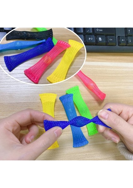 02 Mavi Siyah Stil Fidget Oyuncaklar Itme Kabarcık Dekompresyon Parmak Pres Rulo Örgü Marbleg Anahtarlık Çocuklar Yetişkinler Basit Stres Giderici Oyuncaklar (Yurt Dışından)