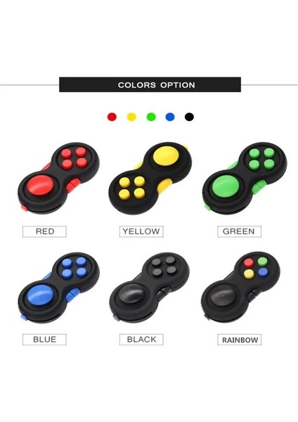 Siyah Stil 2021 Yeni Fidget Pad Dekompresyon Kolu Yetişkin Anti-Stres Oyuncak Çocuk Eğitici Oyun Joystick Basınç Tahliye Kolu Oyuncaklar (Yurt Dışından)