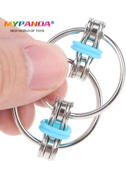 Lb Tarzı 1 Çift Dekompresyon Zinciri Fidget El Er Parmak Oyuncaklar Metal Havalandırma Oyuncak Bisiklet Zinciri Anahtarlık Anahtarlık Fidget Sıkıcı Hediyeler (Yurt Dışından)