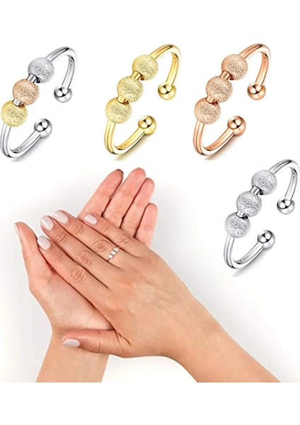 Çok Renkli Stil G Fidget Barış Zil Anksiyete Endişe Stres Giderici Kadınlar Sevgililer Günü Hediyeleri Için Açık Dönebilen Mücevherat (Yurt Dışından)