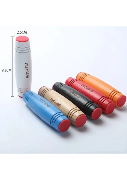 Mavi Stil Fidget Sopa Flip Stres Giderici Antistres Masası Oyuncak Antistres Masaüstü Rulo Oyuncak Kururin Ahşap Fidget Stick Mokuru Yetişkin Oyuncak (Yurt Dışından)