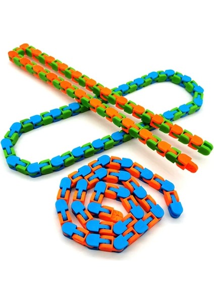 Resim Stili Olarak 28CM Komik Fidget Zinciri Anti Stres Oyuncak Yetişkin Çocuklar Için Bisiklet Zinciri Fidget Bilezik Bulmaca Eğitici Oyuncaklar Stres Giderici Oyuncaklar (Yurt Dışından)