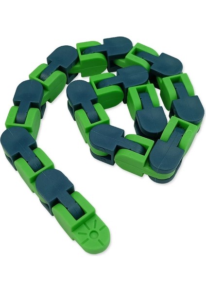 22LTURUNCUSARI Stil 24 Knot Tuhaf Parçalar Yapış ve Tıklayın Fidget Antistres Zinciri Oyuncak Çocuklar Için Çocuklar Bisiklet Zinciri Stres Giderici Yetişkin Duyusal Hediyeler (Yurt Dışından)