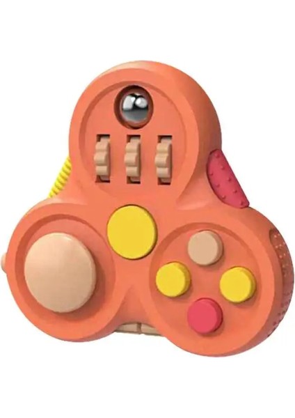 Turuncu Tarzı Dekompresyon Oyuncakları Dönen Sihirli Fasulye Küpü Fidget Oyuncak Üçgen Küçük Boncuklar Eğitici Oyuncak Çocuk Bulmacası Stres Giderici Oyuncak (Yurt Dışından)
