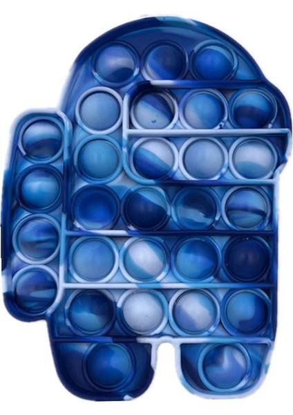 Muticolor Mavi 15CM Stili Gökkuşağı Giyilebilir Itme Kabarcık Bilezik Duyusal Fidget Oyuncak Çocuk Yetişkin Anti-Stres Rahatlatmak Bilezik Oyuncak (Yurt Dışından)