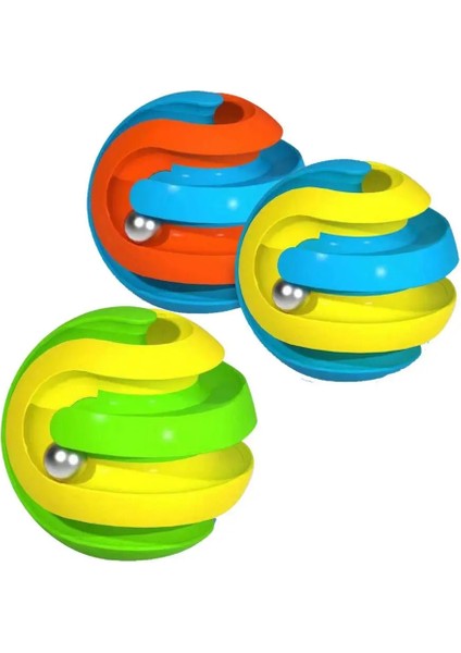 C Stili Dönen Sihirli Fasulye Oyuncak Dekompresyon Küçük Boncuk Sihirli Küp Oyuncaklar Fidget Parmak Stres Rahatlatmak Bulmaca Parça Topu Bebek (Yurt Dışından)