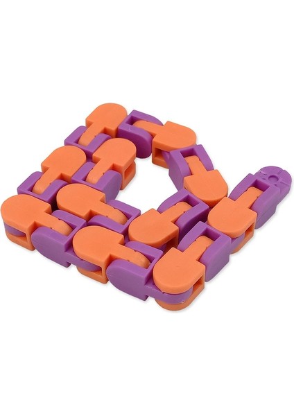 22LTURUNCUSARI Stil 24 Knot Tuhaf Parçalar Yapış ve Tıklayın Fidget Antistres Zinciri Oyuncak Çocuklar Için Çocuklar Bisiklet Zinciri Stres Giderici Yetişkin Duyusal Hediyeler (Yurt Dışından)