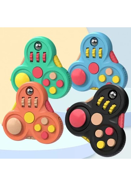 Turuncu Tarzı Dekompresyon Oyuncakları Dönen Sihirli Fasulye Küpü Fidget Oyuncak Üçgen Küçük Boncuklar Eğitici Oyuncak Çocuk Bulmacası Stres Giderici Oyuncak (Yurt Dışından)