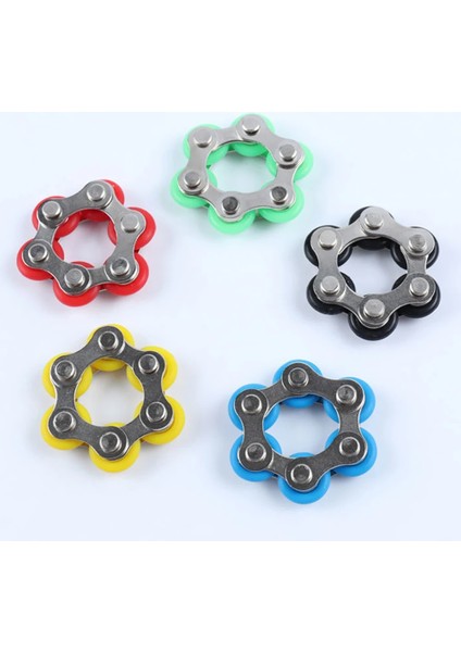 No.4 Tarzı 6 Knot Bisiklet Zinciri Toka Fidget Oyuncak Stres Giderici Anksiyete Rölyef Havalandırma Dekompresyon Çocuklar Için Yetişkinler Anahtarlık Parmak Oyuncaklar (Yurt Dışından)