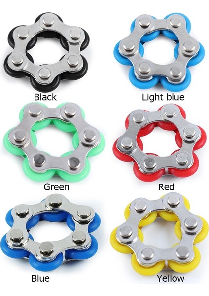No.4 Tarzı 6 Knot Bisiklet Zinciri Toka Fidget Oyuncak Stres Giderici Anksiyete Rölyef Havalandırma Dekompresyon Çocuklar Için Yetişkinler Anahtarlık Parmak Oyuncaklar (Yurt Dışından)