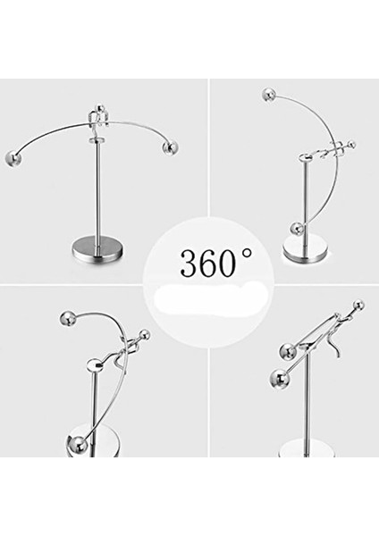 Açık Gri Tarzı Parmak Dengeleme Oyuncak Dinamik Dengeleme Aleti Newton's Cradle Halterci Kalıp Metal El Sanatları Sürekli Sanat Salıncak Kinetik M (Yurt Dışından)