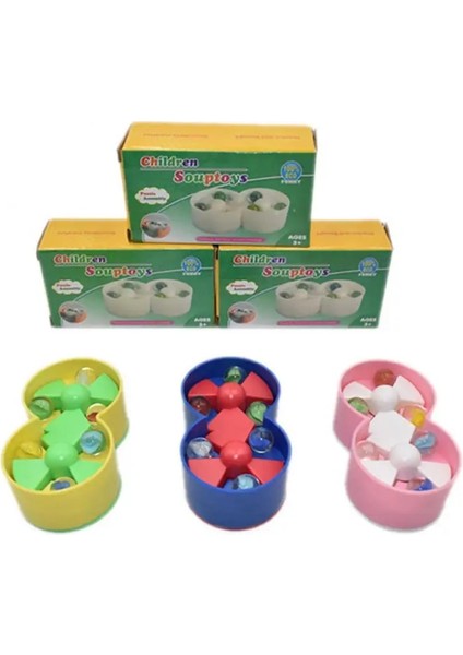 No.9 Tarzı Boncuklar Cam Mermerler Langırt Plakası Basın Fidget Dönen Dekompresyon Ribaund Topu Toddler Stres Giderici Sıkma Oyuncak (Yurt Dışından)