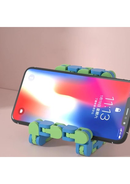 Yeşil Turuncu Tarzı Renkli Bulmaca Zinciri Fidget Oyuncaklar Dekompresyon Raylı Zincir Yetişkinler Için Stres Giderici Telefon Tutacağı Bulmacalar El Er Duyusal Çocuk Oyuncakları (Yurt Dışından)