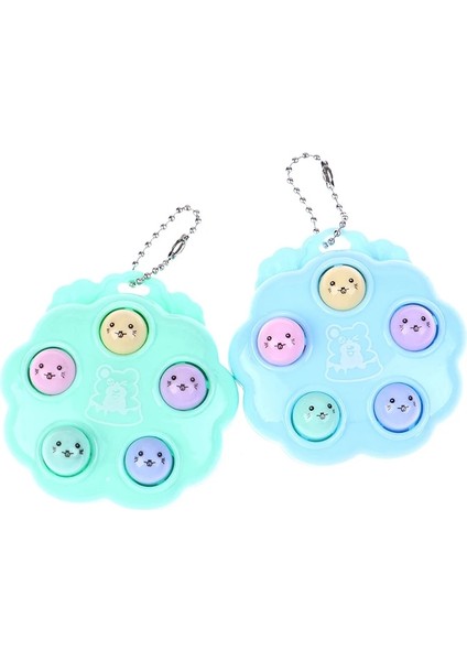 Koyu Haki Stili Yenı Kawaii Fidget Oyuncaklar Bir Köstebek Anahtarlık Vurmak Basit Dimple Fidget Kurulu Taşınabilir Antistres Dekompresyon Oyuncaklar Çocuklar Için (Yurt Dışından)
