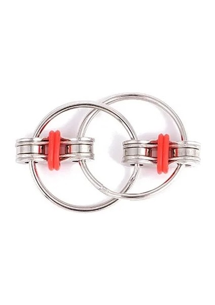 Kırmızı Stil Dekompresyon Bisiklet Zinciri Fidget Finger Er Duyusal Oyuncak Metal Bulmaca Anahtarlık Çocuklara En Iyi Aydınlanma Oyuncak Hediye Vermek (Yurt Dışından)