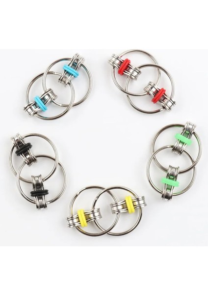 Bir Stil Dekompresyon Bisiklet Zinciri Fidget Finger Er Duyusal Oyuncak Metal Bulmaca Anahtarlık Çocuklara En Iyi Aydınlanma Oyuncak Hediye Vermek (Yurt Dışından)
