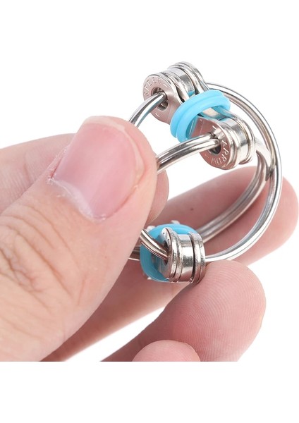 Og Stili 1 Çift Dekompresyon Zinciri Fidget El Er Parmak Oyuncaklar Metal Havalandırma Oyuncak Bisiklet Zinciri Anahtarlık Anahtarlık Fidget Sıkıcı Hediyeler (Yurt Dışından)