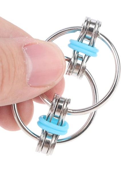 Og Stili 1 Çift Dekompresyon Zinciri Fidget El Er Parmak Oyuncaklar Metal Havalandırma Oyuncak Bisiklet Zinciri Anahtarlık Anahtarlık Fidget Sıkıcı Hediyeler (Yurt Dışından)