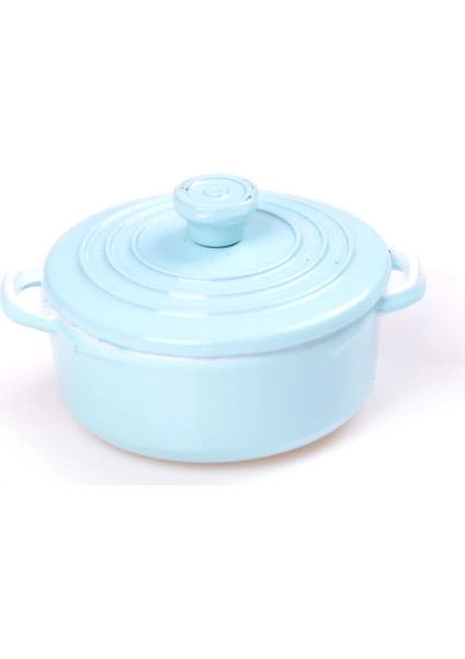 Mavi Stil 1:12 Mini Pot Kazan Kapaklı Tava Bebek Evi Aksesuarları Dollhouse Minyatür Mutfak Gereçleri Pişirme Gereçleri Oyun Mutfak Oyuncaklar (Yurt Dışından)