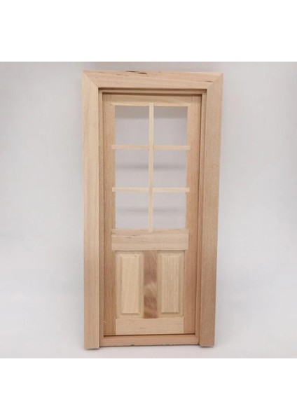 18.5X9X1CM Stili Dıy Ahşap Pencere Kapı Bebek Evi Aksesuarları Çocuklar Için Oyuncak Oyna Pretend Bebek Evi Mobilya Simülasyon Minyatürleri (Yurt Dışından) fırsatları