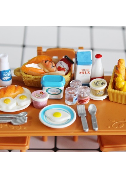 1 Tepsi ile Ekmek Tarzı Ale Sevimli Minyatür Dollhouse Kahvaltı Barbies Için Mini Gıda Oyna Pretend Pullip Bebek Evi Mutfak Seti Oyuncaklar Kızlar Için (Yurt Dışından)