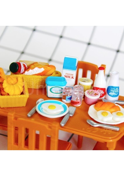 1 Tepsi ile Ekmek Tarzı Ale Sevimli Minyatür Dollhouse Kahvaltı Barbies Için Mini Gıda Oyna Pretend Pullip Bebek Evi Mutfak Seti Oyuncaklar Kızlar Için (Yurt Dışından)