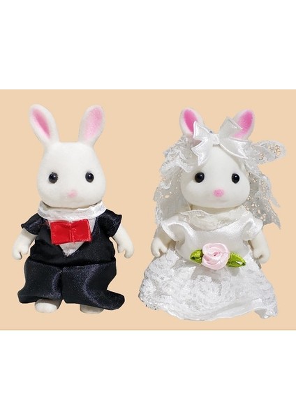 Bordo Tarzı Sylvanian Dollhouse Aileleri Hayvan Figürü Aile Aileleri Mobilya Oyuncak Evi Set Tavşanayıköpeklersincaplar (Yurt Dışından)