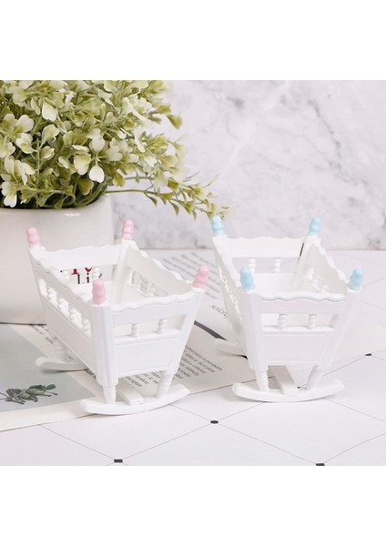 Gümüş Tarzı :12 Dollhouse Minyatür Ahşap Kreş Beşik Bebek Beşik Bebekler Mobilya Beyaz Cardle Bebek Yatağı Çocuk Oyuncakları (Yurt Dışından) modelleri