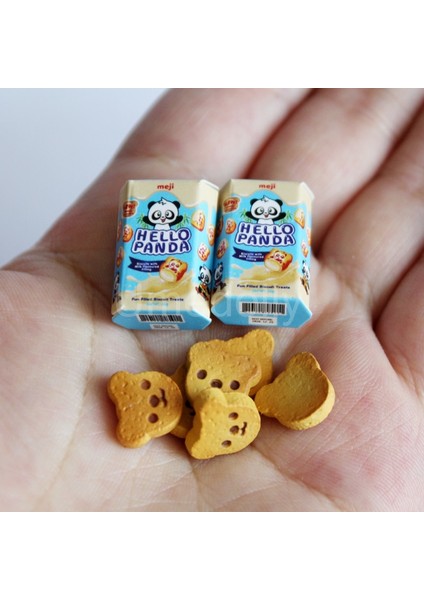 Kumral Tarzı Sevimli Ale Minyatür Dollhouse Mini Panda Kurabiye Kutuları Barbie Bebek Maması Için Mutfak Oyuncak Oyna Pretend (Yurt Dışından) fiyatları