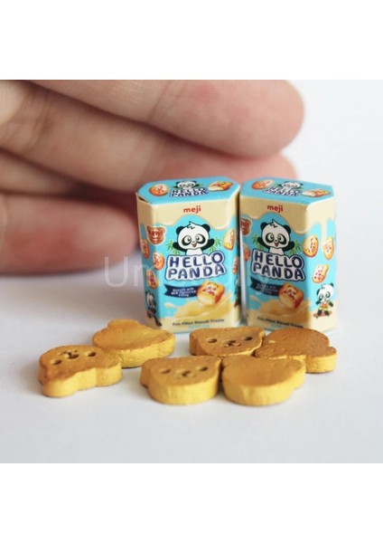 Kumral Tarzı Sevimli Ale Minyatür Dollhouse Mini Panda Kurabiye Kutuları Barbie Bebek Maması Için Mutfak Oyuncak Oyna Pretend (Yurt Dışından) fırsatları