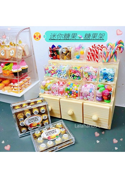 Takım-1 Tarzı OB11 Dollhouse Minyatür Sahne Modeli Dekorasyon Için 1:12 Evcilik Mini Candycandy Raf Takım (Yurt Dışından)