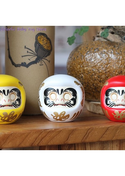Kırmızı Stil 4 Inç Japon Seramik Daruma Bebek Şanslı Kedi Servet Süs Para Kasası (Yurt Dışından)