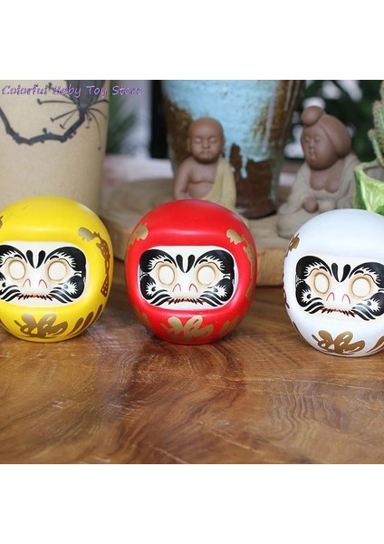 Kırmızı Stil 4 Inç Japon Seramik Daruma Bebek Şanslı Kedi Servet Süs Para Kasası (Yurt Dışından)