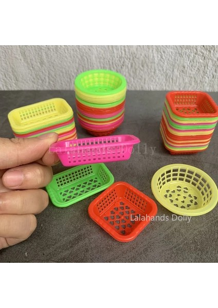 Yeşil Stil Dollhouse Minyatür Gıda Oyun Süpermarket Sebze Sepeti Dollhouse Mutfak Mobilyaları Için Ev Depolama Sepeti Modeli (Yurt Dışından)