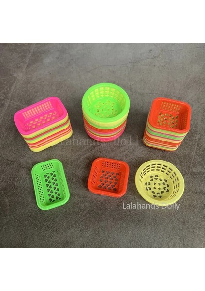 Yeşil Stil Dollhouse Minyatür Gıda Oyun Süpermarket Sebze Sepeti Dollhouse Mutfak Mobilyaları Için Ev Depolama Sepeti Modeli (Yurt Dışından)