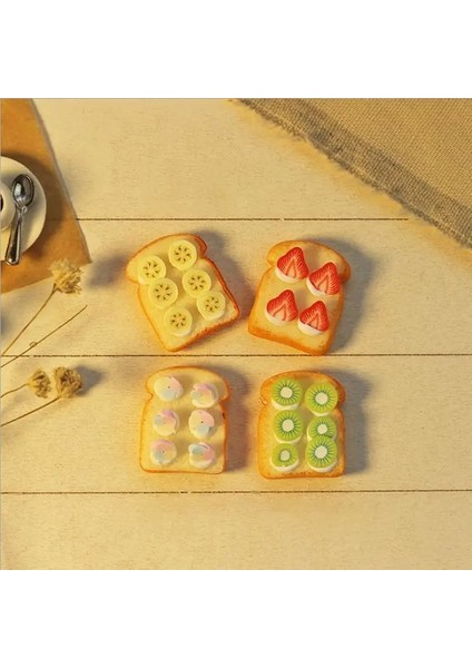 Şekerli Tost Tarzı Ale Minyatür Meyve Tost Mini Blyth Barbies Için Ekmek OB11 Bjd Dollhouse Pretend Gıda Mutfak Oyun Oyuncaklar Aksesuarları (Yurt Dışından)