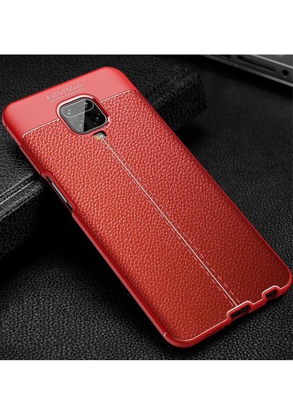 Xiaomi Redmi Note 9s Kılıf Focus Derili Silikon - Kırmızı 300099 fiyatları