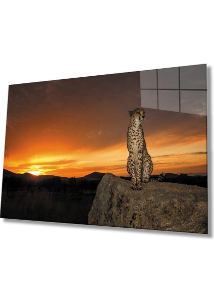 Gün Batımı Çıta Cam Tablo Sunset Slat Table