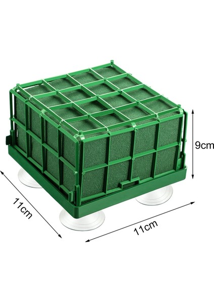 2 Adet Kare Çiçek Köpük Kafes Çiçek Standı Çiçek Köpük ve Vantuz Ile, Düğün Masa Centerpiece Çiçek Aranjmanı Için (Yurt Dışından)