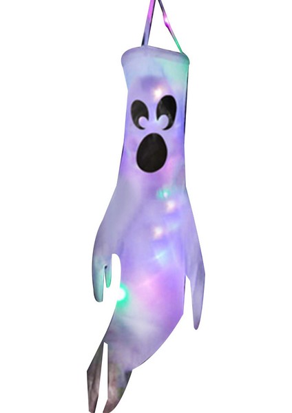 LED Işık Hayalet Rüzgar Tulumu Cadılar Bayramı Dekorasyon Bahçe Dekor Sahne Düzeni Sahne Ev Dekorasyonu Dış Mekan Malzemeleri (D) (Yurt Dışından)