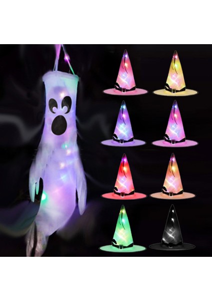 LED Işık Hayalet Rüzgar Tulumu Cadılar Bayramı Dekorasyon Bahçe Dekor Sahne Düzeni Sahne Ev Dekorasyonu Dış Mekan Malzemeleri (D) (Yurt Dışından) fırsatları