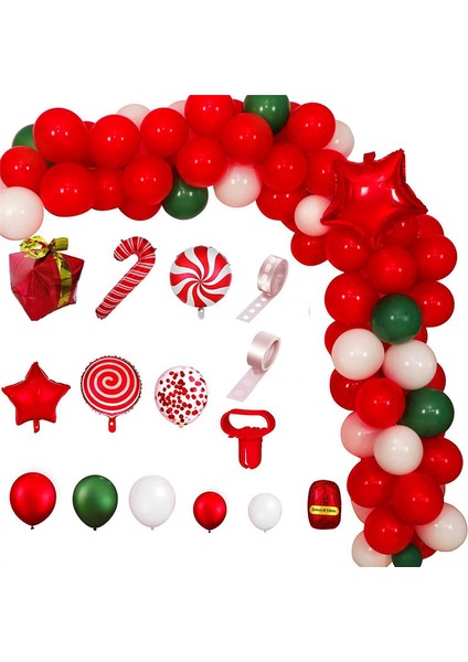Noel BALONLARI-200PCS Parti Dekorasyonu, Şeker Balon Hediye Folyo Balon, Noel Partisi Için Noel Dekorasyon Balonu (Yurt Dışından) fırsatları
