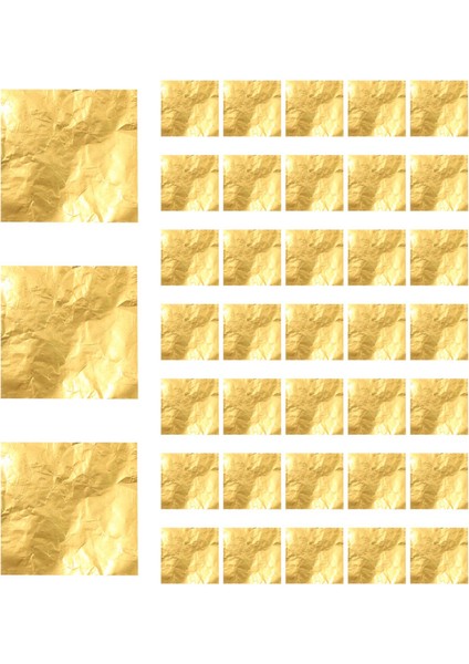 100 adet Kare Tatlılar Şeker Çikolata Lolly Kağıt Alüminyum Folyo Sarmalayıcılar Altın (Yurt Dışından) fiyatları