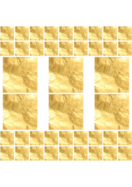 100 adet Kare Tatlılar Şeker Çikolata Lolly Kağıt Alüminyum Folyo Sarmalayıcılar Altın (Yurt Dışından) modelleri