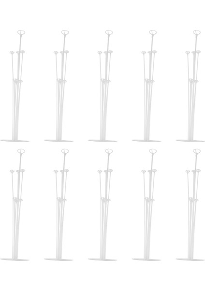 Parti ve Düğün Süslemeleri Kutlamaları Için Balon Standı Tutucular Kiti 10 Takım Balon Standı Tutucular Kiti (Yurt Dışından)